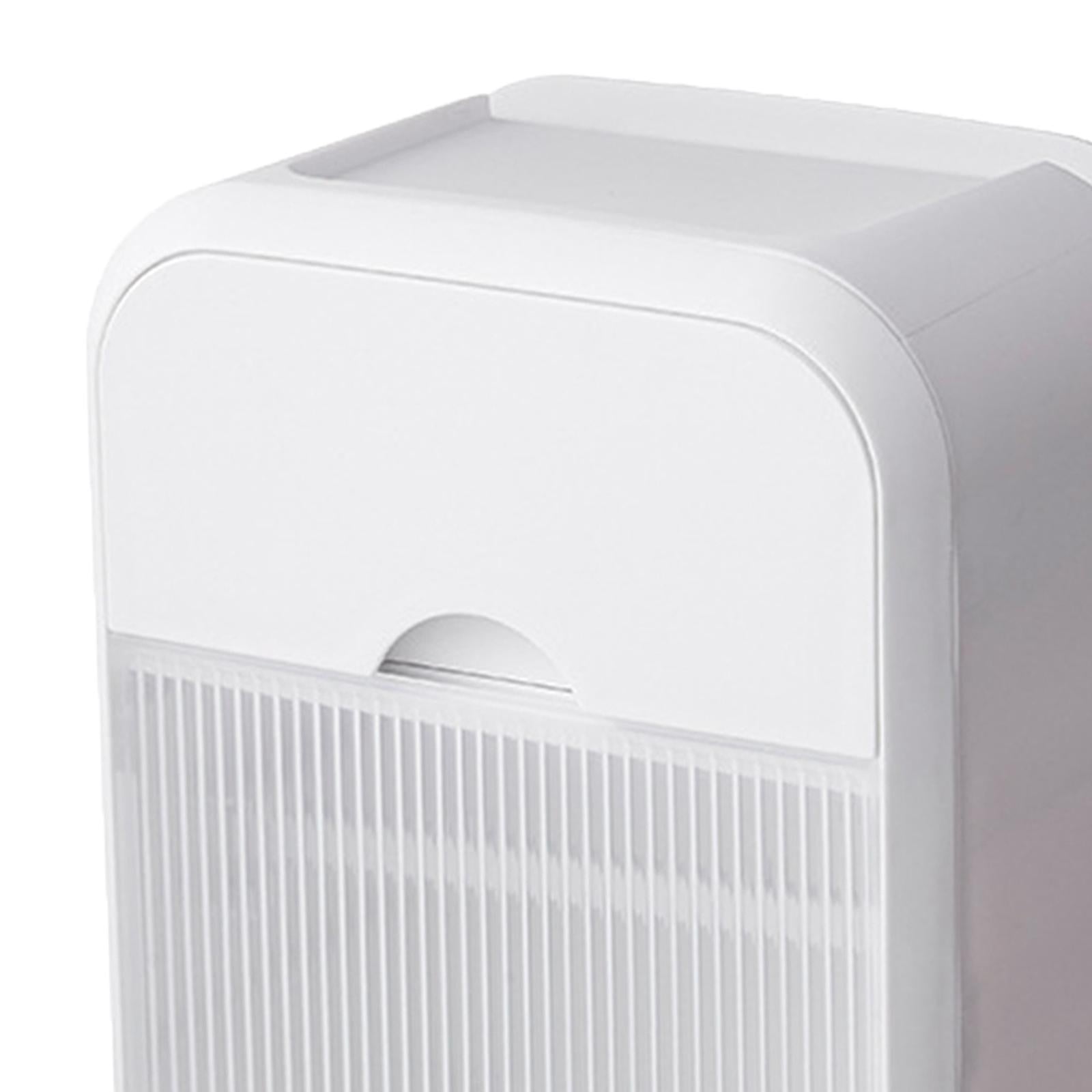 Fiocias Toilet Paper Storage Box Toilet Paper Roll Holder with Phone Shelf Multifunction white