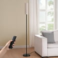 thumbnail image 6 of EDISHINE 65in Floor Lamps with Remote for Living Room, 2700K-6000K, Standing Tall Lamp with Night Light Mode and Timer, LED Bulb Included, Black, 6 of 8