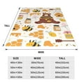 thumbnail image 5 of Bingfone Cute Bee Honey Jar Hive Bear Print Flannel Fleece Blanket Throw Blanket For Bed,Sofa,Couch,Travel,Camping(80"X60"), 5 of 9