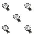 thumbnail image 3 of Vogacara Profesional portátil peine corto grueso rizador sucio trenza cepillo herramienta de peluquería regalo para mujeres Unisex Negro 5piezas, 3 of 6