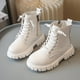 thumbnail image 1 of Zapatos niñas,Botas para niñas,Calzado de cuero falso tamaño de arranque 12.5 niñas, 1 of 7