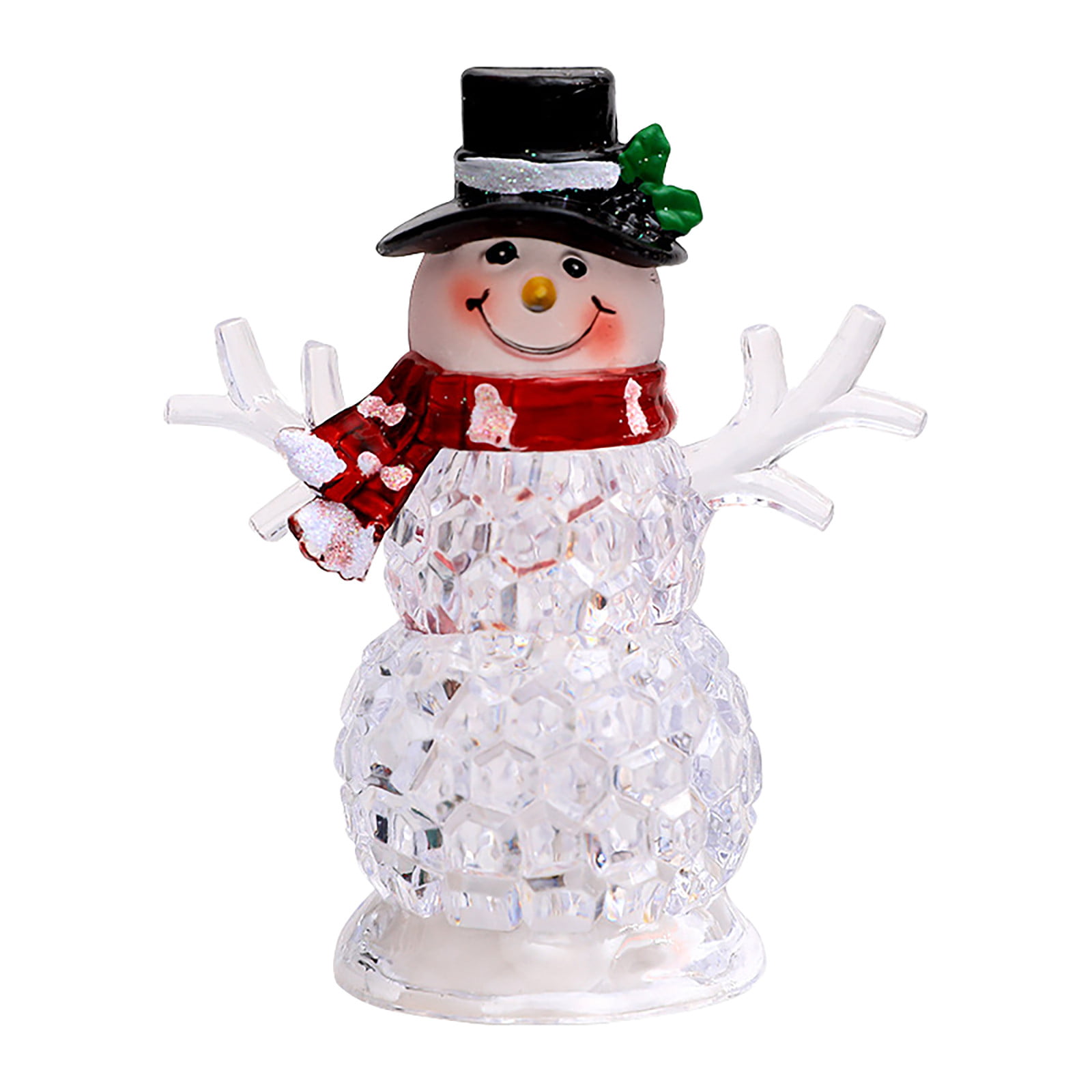 Snowman Christmas Porcelain Figurine Night Light with Gift Box NEW 