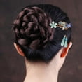 thumbnail image 4 of Broche de pelo de horquilla hecho a mano de 18 cm palos decoración clásica tradicional china C Yuyangstore Pin de pelo de elemento chino, 4 of 8