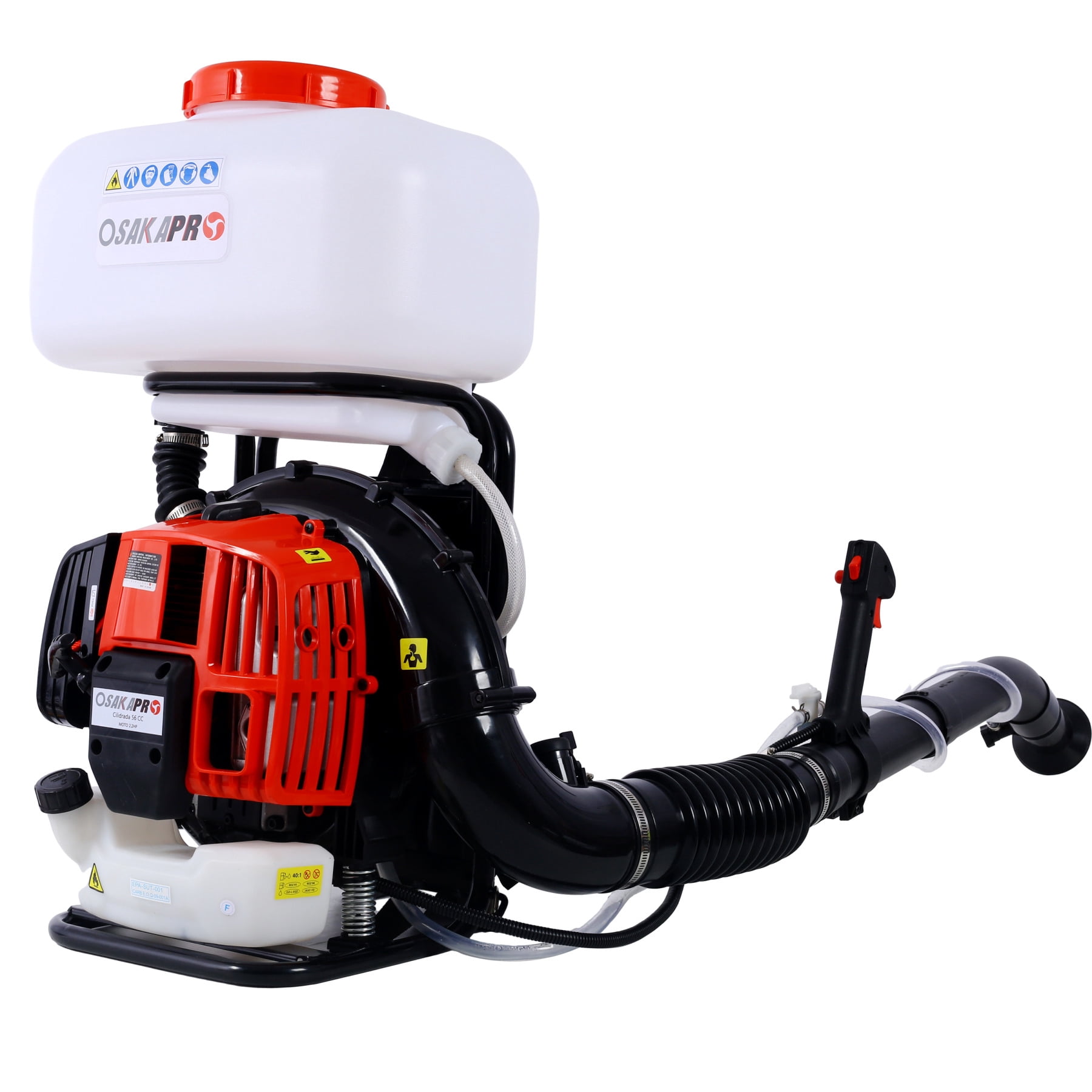 55.7cc Backpack Mosquito Fogger with 20L Tank, Lightweight Mosquito Fogger Machine with , Outdoor Mosquito Spray for Garden and Farm Spraying, Orange