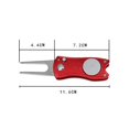 thumbnail image 4 of Golf Divot Repair Tool, Foldable Magnetic Pop-up Button Stainless Steel Switchblade & Detachable Golf Ball Marker, 4 of 6