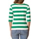thumbnail image 3 of CAMISAS RAYADAS PARA MUJER INSPIRAR CHIC, AJUSTE SLIM, MANGAS TRES CUARTOS, CUELLO BARCO, TALLA M 2, 3 of 6