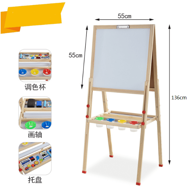 Children Easel Wooden Easel Allinone Children Easel AllinOne Wooden