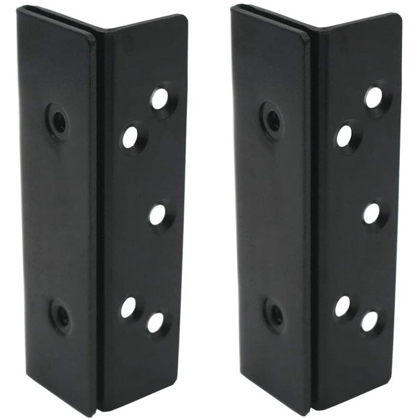 LUSATA Bed Frame Hardware Attachment Base Bed Post Double Pin Hook Slot