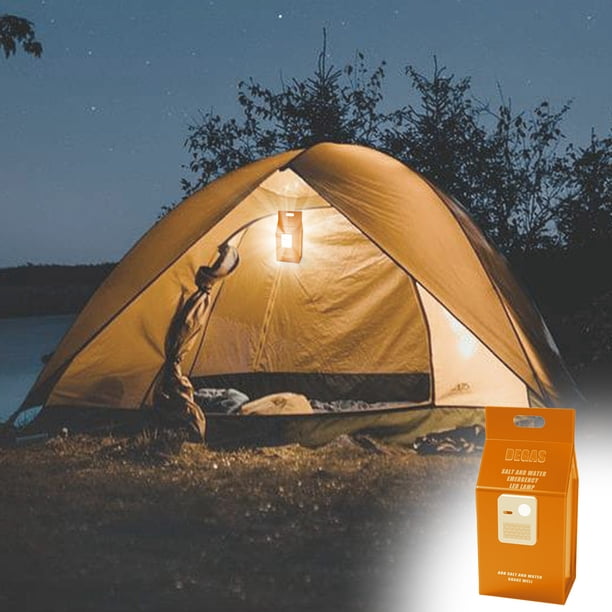 Fiudx Lámpara de Agua, Luz Led de Emergencia, Portátil para Exteriores, 140 Horas de Iluminación, Fácil de Usar con Agua, Ideal para Senderismo y Camping, Tamaño Compacto (21 X 10,3 X 2,5 Cm).