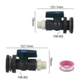 thumbnail image 4 of GLFILL 1 Set Garden Tap Hose Adapter 3/4 Inch PVC Rainwater Container Valve With Bulkhead Screw Connection For Aquariums/pool/garden B, 4 of 8