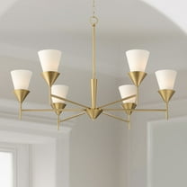 Possini Euro Design Possini Euro Caulfield 36" Wide Gold 6-Light Chandelier