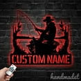 thumbnail image 4 of Handmadetneonsign Custom Man Father Day Fishing Metal Wall Art LED Light, Custom Father Day Fishing, 4 of 5