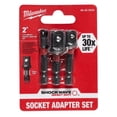 thumbnail image 1 of MILWAUKEE ELEC TOOL 48-32-5033 Power Drill Bit Extensions Shockwave Socket Adapter Set, 1/4" Pack of 1, 1 of 1
