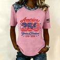 thumbnail image 2 of Women's Stylish Casual Star-printed Blouse Pink M Pink M, 2 of 4