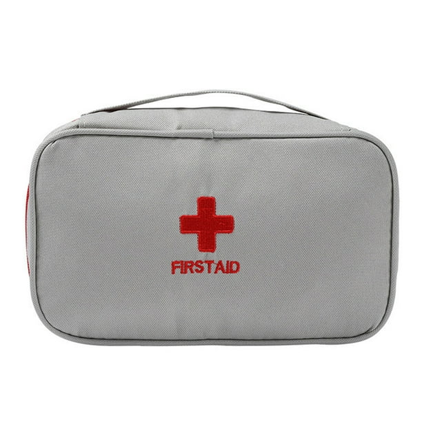 Kit de primeros auxilios Bolsa médica de supervivencia al aire libre de emergencia de emergencia (gris) blanco