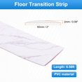 thumbnail image 2 of Uxcell Floor Transition Strip 2" 6.56ft Self-Adhesive Divider Strip White Texture, 2 of 6