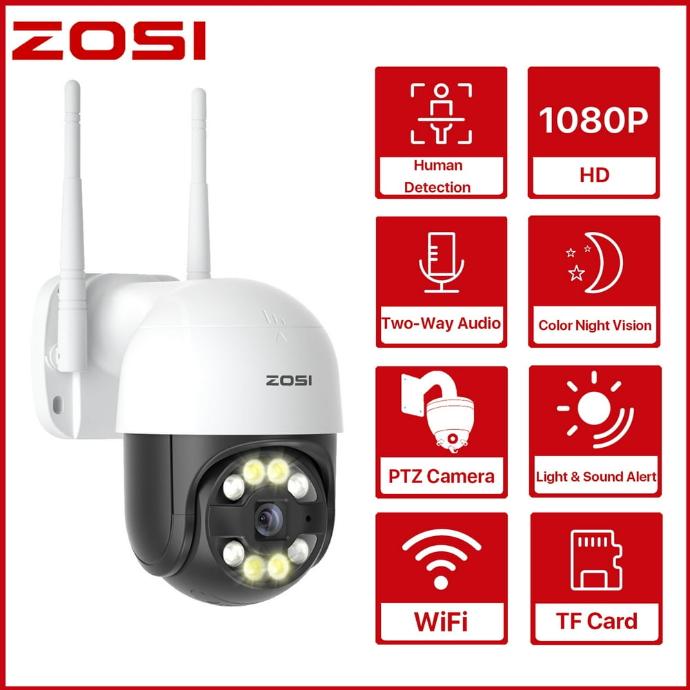ZOSI 1080P Wireless Security IP Camera Outdoor WiFi PTZ Dome System 2