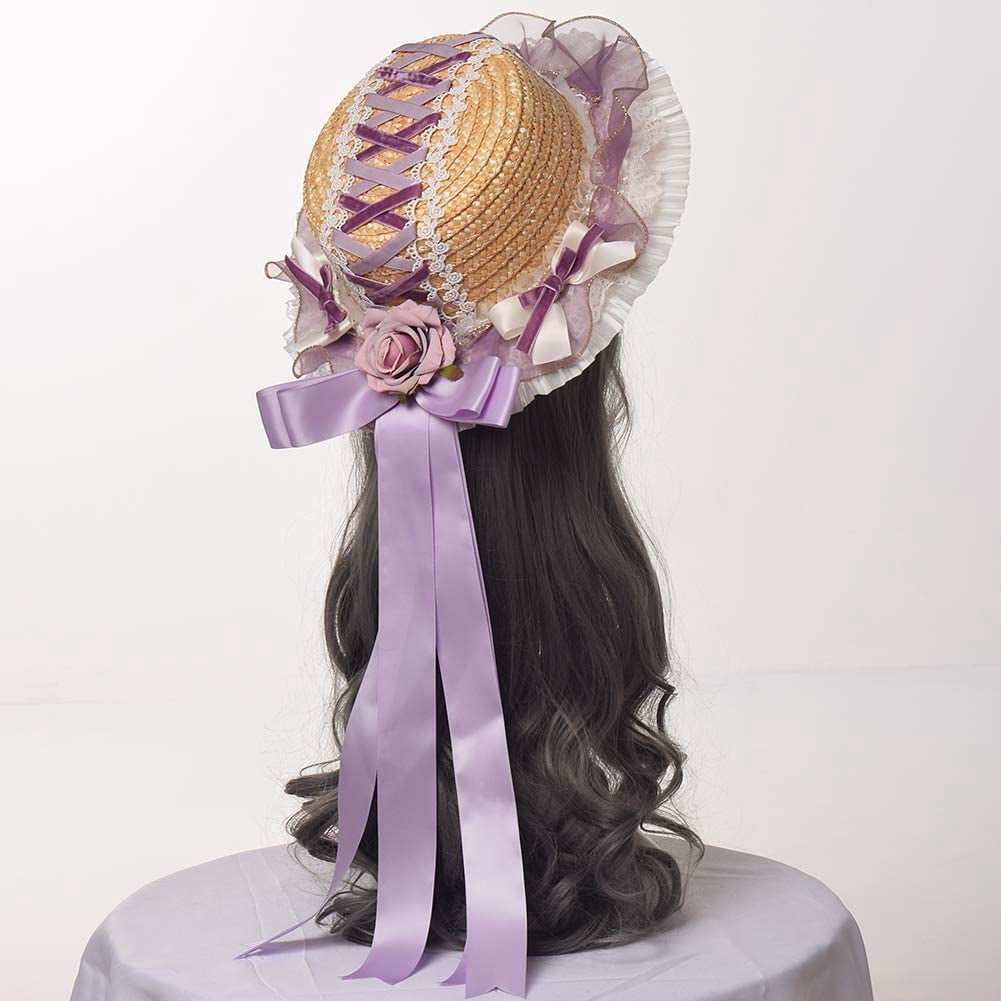 Girls Women Victorian Tea Party Sun Hat 
