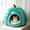Light Blue L, variant on Pumpkin Cat Bed, Orange, Size S, Cozy Enclosed Pet Cave for Cats and Small Dogs, Indoor Sleeping, Napping, Bedroom and Living Room