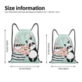 thumbnail image 2 of Sikiie Cute Panda Drawstring Backpack Drawstring Bags, Draw String Back Bag for Sports, Gym, Travel, Swimming, Beach-Medium, 2 of 6