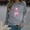 Gray, variant on WXLWZYWL Womens Pink Long Sleeve Crewneck Pullover Tops Breast Cancer Awareness Sweatshirt Fleece Fall Warm Sweatshirts