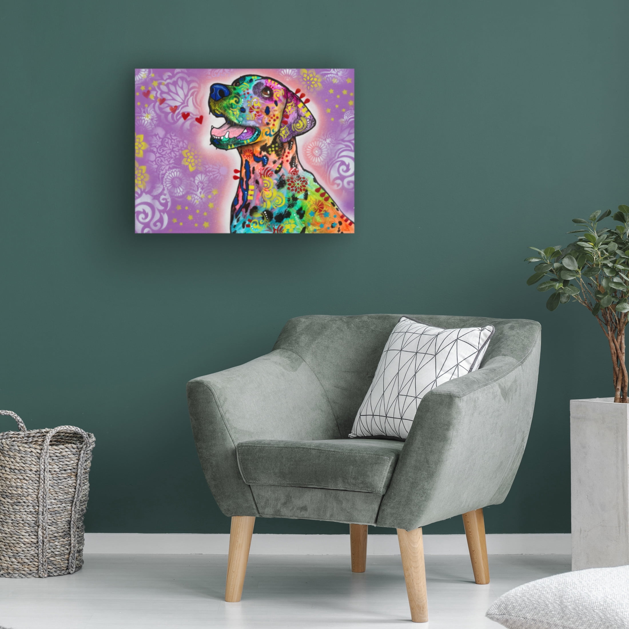 Canvas Wall Art - Dean Russo- Exclusive 'Goodest of Puppers' Wall Art for Living Room, Bedroom, or Office Décor by Trademark Fine Art - 32 x 24 Inches