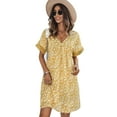 thumbnail image 6 of Summer Dresses for Women Maxi Dress Fashion Women Dress V Neck Sexy Chiffon Skirt, 6 of 6