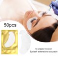 thumbnail image 1 of 50 pares de almohadillas para extensiones de pestañas, juego de pegatinas para ojos injertadas en forma de U, herramientas de belleza Ndcxsfigh Cuidado Belleza, 1 of 9