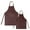 Coffee, variant on Toptie Cotton Canvas Parent-Child Apron Set-Purple-Kid L/Adult L