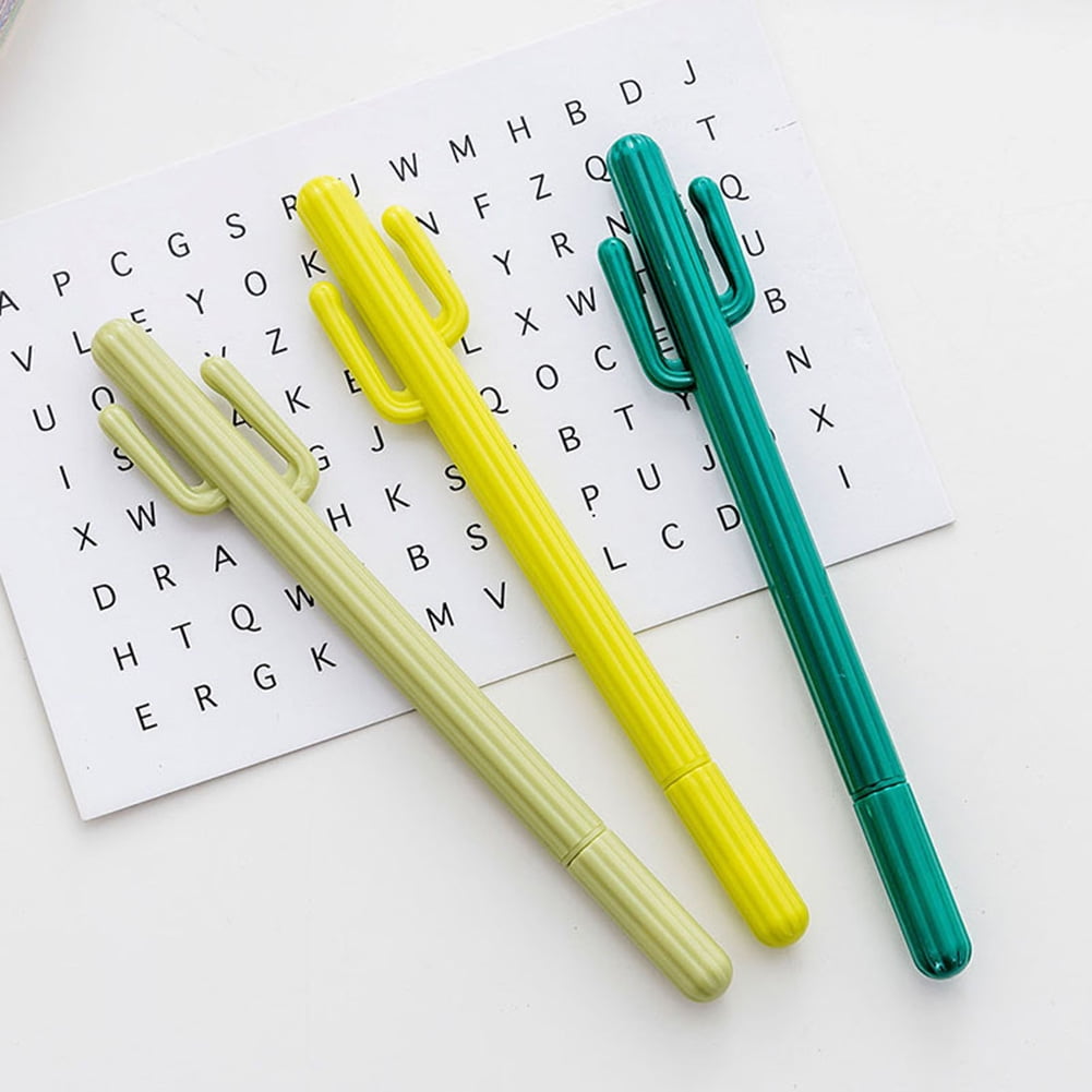 Cute Cactus Design Gel Pen Writing Pen Office School Supplies Gift 
