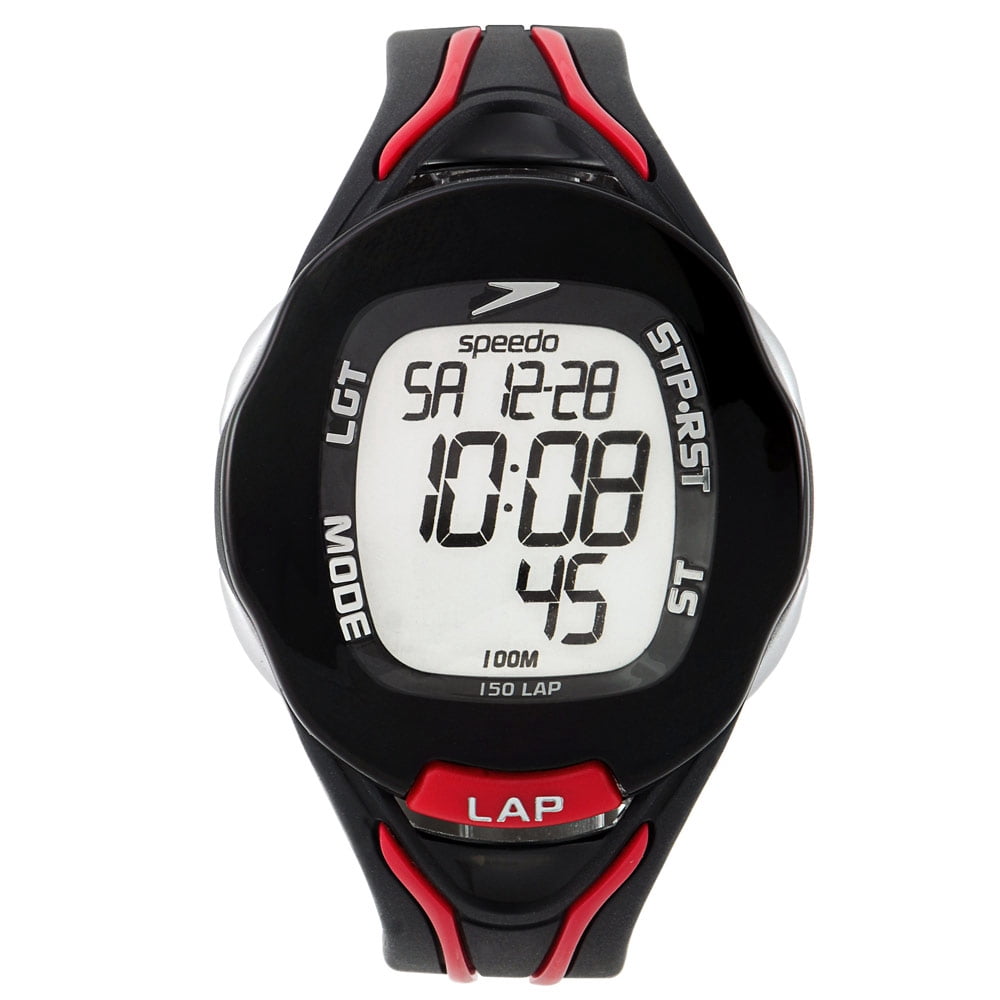 Speedo SD55133 Unisex 150 Lap Chronograph Grey Digital Dial Top Pusher ...