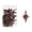 Coffee, variant on Coffee Coffee Colour Christmas Tree Hanging Ornaments Plastic Plating Eight-Pointed Star For Tree Ornament
