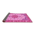 thumbnail image 2 of Ahgly Company Indoor Round Abstract Pink Modern Area Rugs, 6' Round, 2 of 4