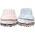 thumbnail image 2 of CoCopeaunts Bucket Hat for Men Casual Trend Mixed Color Plaid Fishing Cap Plush Basin Cap Women Autumn Winter Warm Cold Proof, 2 of 8