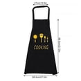 thumbnail image 2 of Delantal de cocina impermeable de 3 capas a prueba de aceite, transpirable, abrigo de cocina, sin mangas, con bolsillo, negro Inevent LF0092-02B, 2 of 4