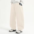 thumbnail image 5 of Byoo Toddler Boy's Elastic Waist Cargo Pants Jogger Fit Trousers Outdoor Play Bottoms,Beige, 5 of 6
