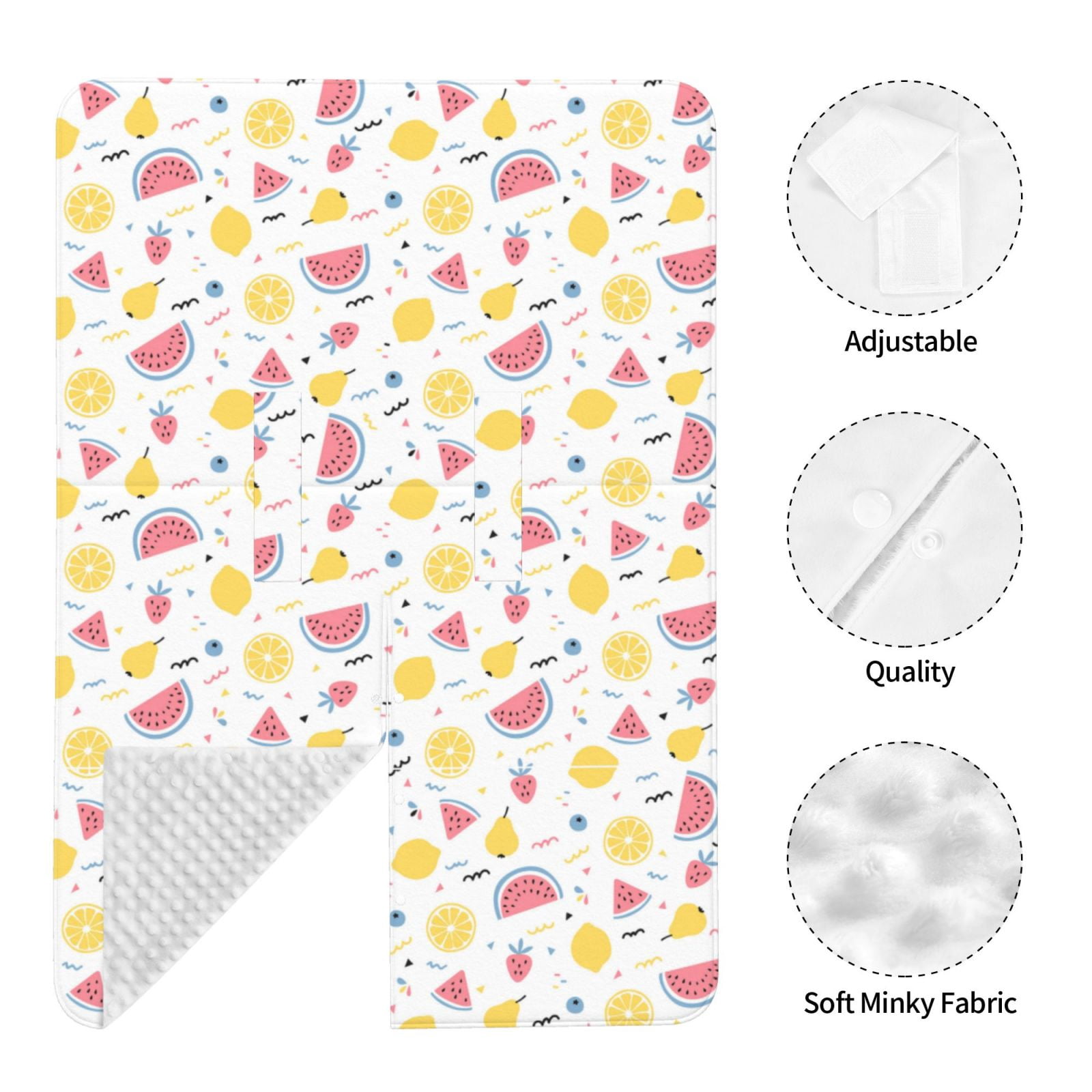Naloa Tropical Fruit Baby Car Seat Cover, Breathable Baby Carrier Cover, Multiuse Baby Carrier Cover & Nursing Breastfeeding Cover