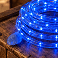 Temp Rope Plug Blue 100ft LED Rope Lights, Flexible Connectable Waterproof Outdoor ...
