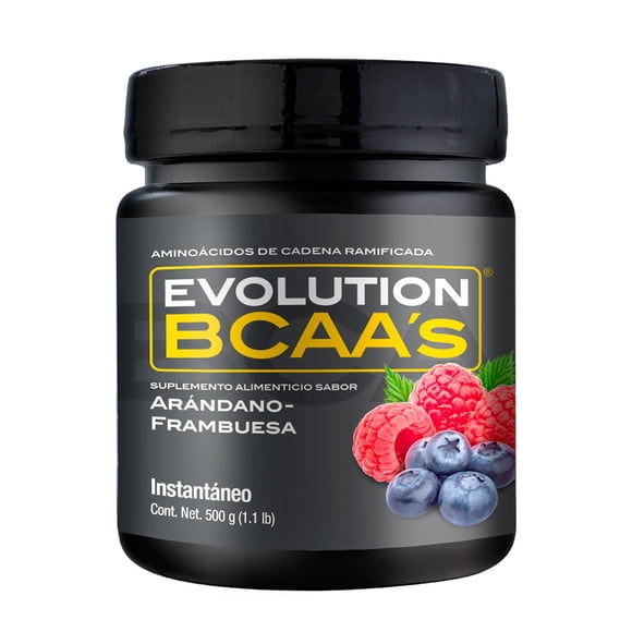 Aminoácidos de cadena ramificada sabor Arándano-Frambuesa Evolution Nutraceutical Bote de 500g