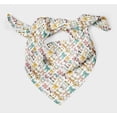 thumbnail image 3 of Bimba White Multi Bow & Dots Pure Silk Printed Head Bandanas Summer Neck Wrap Scarf 40 x 80 Inches, 3 of 6