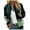 B-Green, variant on Cnbwig Women's Trendy Jackets Floral Print Round Neck Loose Long Sleeve Coat Cardigan Zipper Collar Top Football Jacket with Pockets Coats 2025 Fall Fashion Outfits A-Blue L