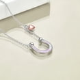 thumbnail image 2 of Horseshoe Necklace 925 Sterling Silver Opal Horse Jewelry Gifts for Women, 2 of 5