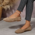 thumbnail image 6 of Fengqque Women's Pointy Toe Loafer Flat Comfortable Work Shoes Cute Penny Loafer Slip On Ballet Flat Khaki 6(37), 6 of 7