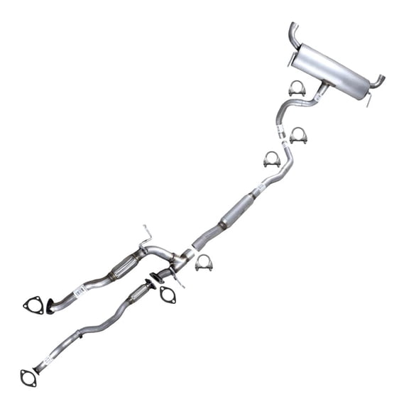 Northeastern Exhaust Front Pipe, Front Y-Pipe, Resonator & Muffler Kit Fits 2016-2018 Jeep Cherokee 3.2L - Direct Fit | Stainless Steel System | Includes Clamps & Gaskets