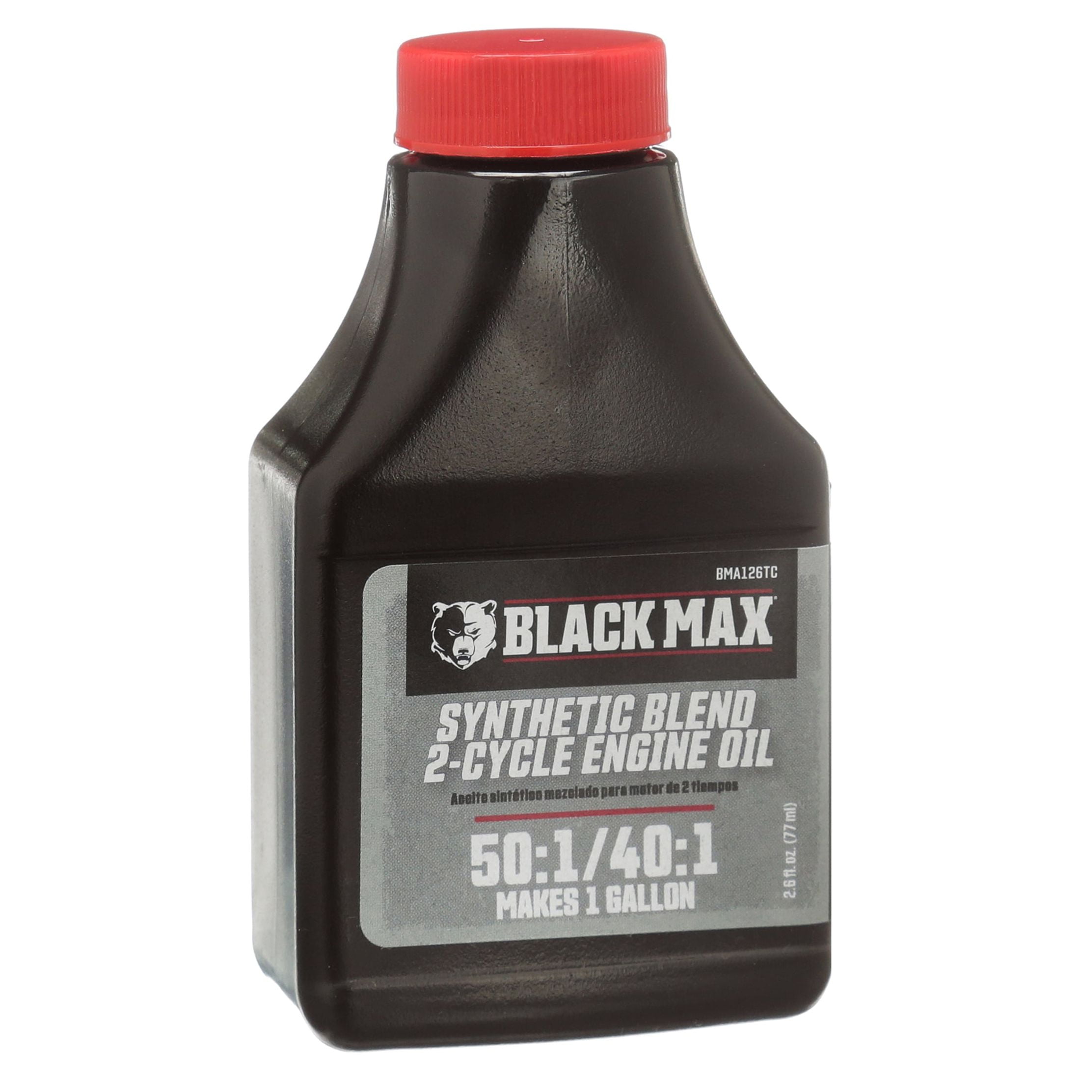 Black Max 2.6oz Synthetic Blend 2-Cycle Oil, Makes 1 Gallon