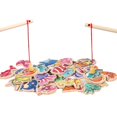 thumbnail image 2 of Montessori Wooden Magnetic Fishing Toys For Baby, Cartoon Marine Life Cognition Fish Games Education Parent-Child Interactive Toy, 2 of 4