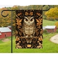 thumbnail image 4 of Fall Owl Garden & House Banner, Cottagecore Harvest Owl Garden Flag, Decorative Garden Banner, Spooky Outdoor Decor, Fall Decoration, Small Garden or House Flag, 4 of 7