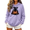 thumbnail image 2 of Ynynloco Women’s Loose Casual Pullover Shirt Tops, Halloween Round Neck Long Sleeve Hoodies Sweatshirt for Women, 2 of 5