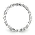 thumbnail image 2 of 14k White Gold Polished Size 7.5 Shared Prong 1 carat Diamond Complete Eternity Band, 2 of 6