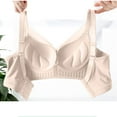 thumbnail image 5 of Arnsht Womens Adjustment Lift Bras No Underwire Wireless Seamless Bra Push Up Bralette Full Coverage Comfort Breathable Everyday Bra Beige XXXXL, 5 of 9